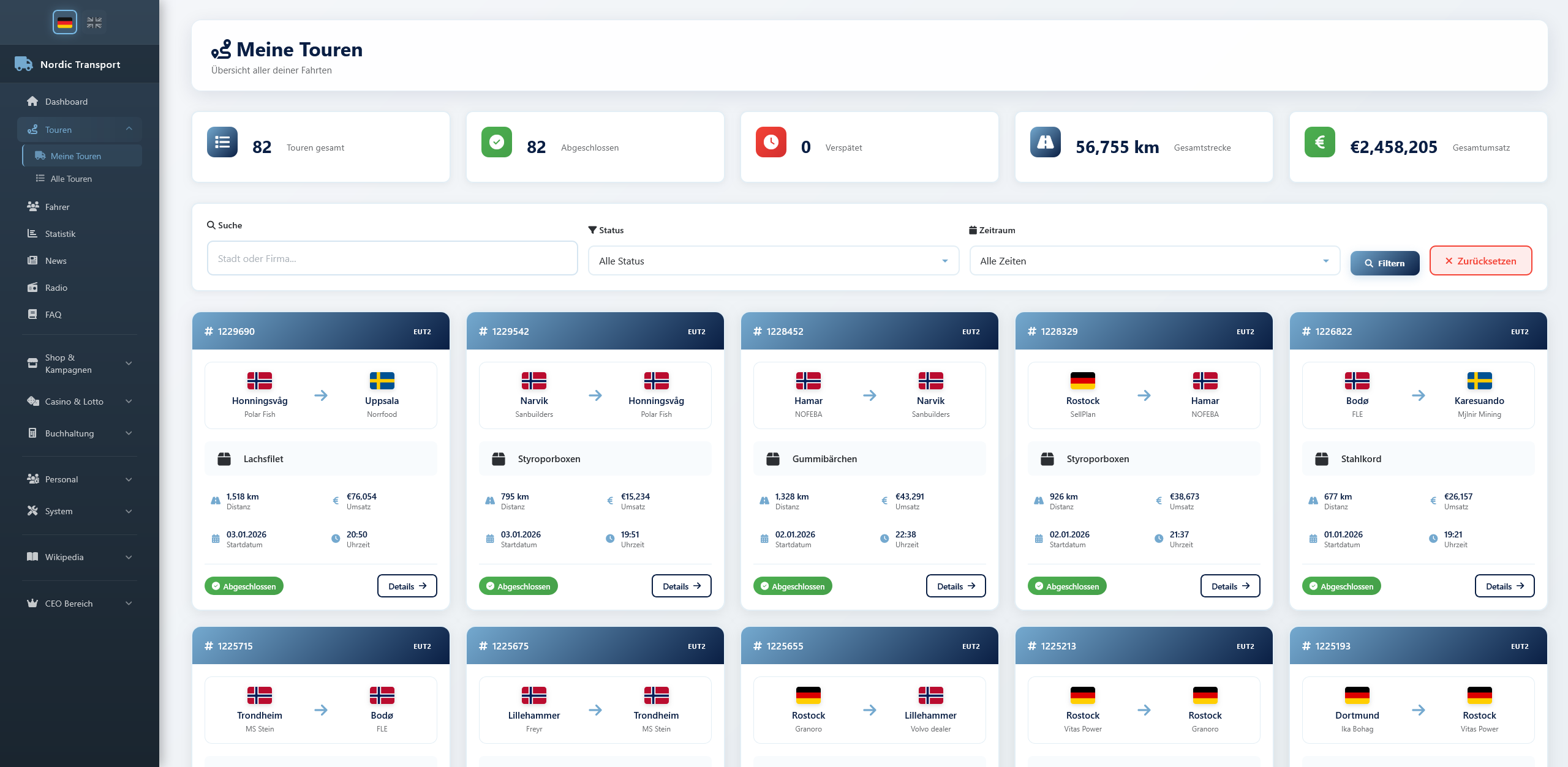 Professionelles Depot